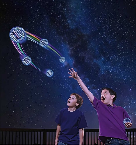I AM CREATIVE Kinder Flugball Spielzeug mit LED Beleuchtung + Fernbedienung