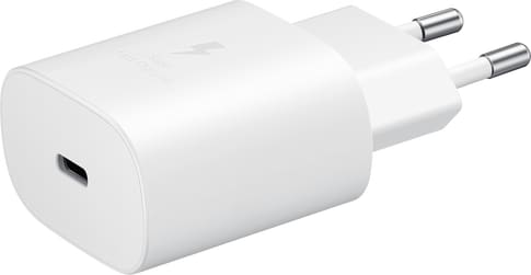 Samsung Charger 220V USB C fast charging 25W white