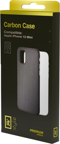 itStyle Premium iPhone 13 mini Carbon Edition Backcover black