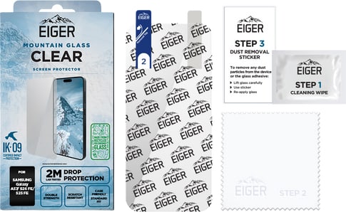 Eiger Galaxy A57/S25 FE/S26 FE Clear Glass Screen Protector