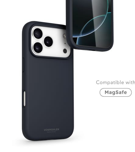 Vonmählen iPhone 17 Pro Silicone Backcover Navy