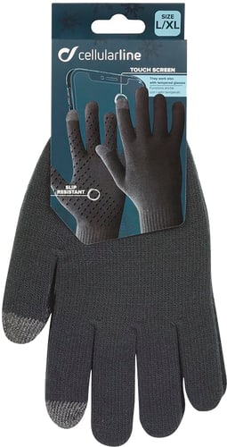 Cellularline Sense Touch Gloves for Smartphones L/XL black