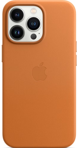 iPhone 13 Pro Leather Backcover with MagSafe Golden Br