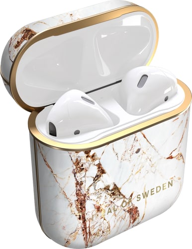 iDeal of Sweden Airpods Hard Case Marble White/Gold