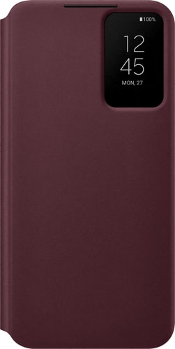 Samsung Galaxy S22+ Clear View Flip Cover burgundy