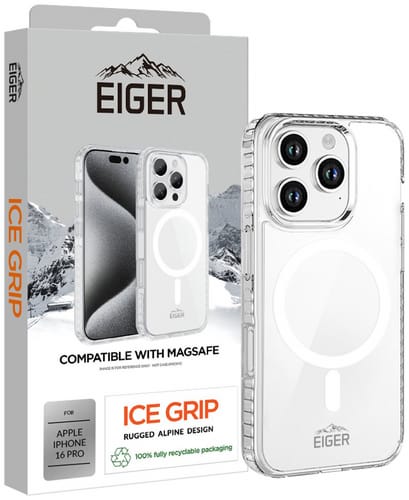 Eiger iPhone 16 Pro Ice Grip Backcover Transparent (b2b)