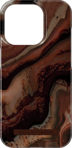 iDeal of Sweden iPhone 15 Pro Backcover Dark Amber Marble
