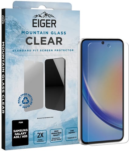 Bulk Eiger Galaxy A35/A55 Mountain Glass Screen Protector  (b2b)