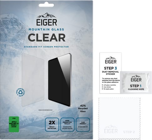 Eiger Apple iPad Pro 13" (2025 / 2024) Mountain Glass Clear (b2b)