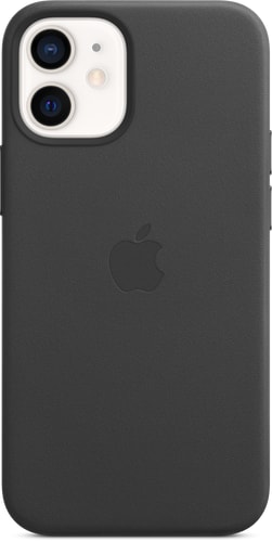 iPhone 12 mini Leather Backcover with MagSafe Black