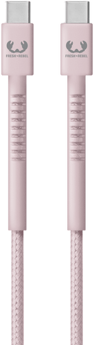 Fresh'N Rebel Data Cable USB C to USB C Smokey Pink