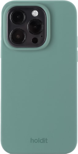 Holdit iPhone 15 Pro Silicone Backcover Moss Green