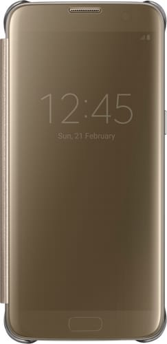 Samsung Galaxy S7 Clear View Flip-Cover gold