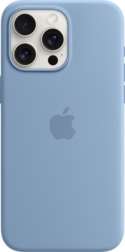 Apple iPhone 15 Pro Max Silicone Case with MagSafe Winter Blue
