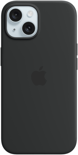 Apple iPhone 15 Silicone Case with MagSafe Black