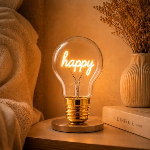 Kisten Trends Vintage Deco Bulb Happy