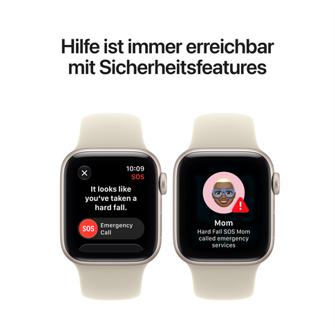 Apple Watch SE 3 (2026) GPS 40mm Starlight Alu w Sand SB M/L