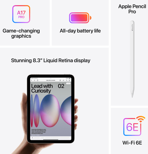 Apple iPad mini (2024) 128GB Starlight WIFI