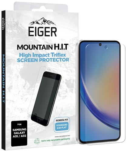 Eiger Galaxy A35 / A55 High Impact Triflex Screen Protector