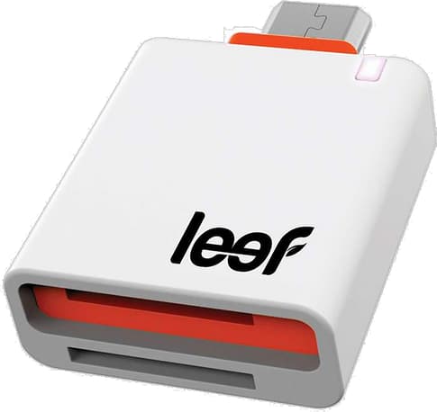 Leef Access microSD Card Reader Micro USB white