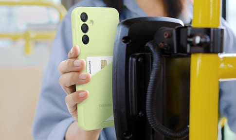 Samsung Galaxy A15 Silicone Backcover Card Slot