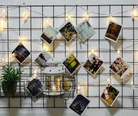 MU Classic LED Photo Clips Fairy Lights 2m white