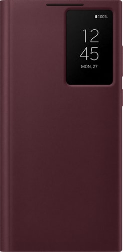 Samsung Galaxy S22 Ultra Clear View Flip Cover burgundy