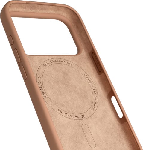 Vonmählen iPhone 17 Pro Max Silicone Backcover Dark Cream