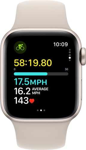 Apple Watch SE GPS 40mm Starlight Alu with Starlight SB