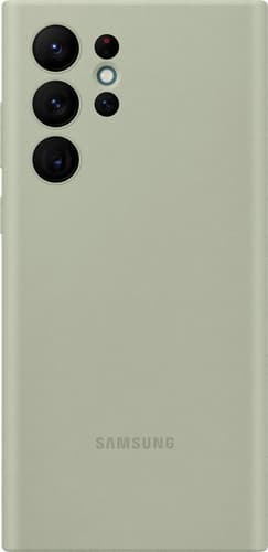 Samsung Galaxy S22 Ultra Silicone Backcover olive green