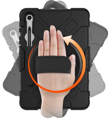 Eiger Tab S9 / S9 FE Peak 500m Outdoor Backcover Black