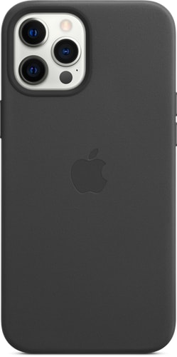 iPhone 12 Pro Max Leather Backcover with MagSafe Black