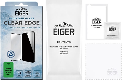Eiger iPhone 16 Pro Max Mountain Edge Screen Protector