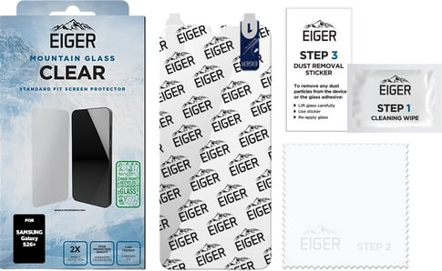 Eiger Galaxy S26+ Clear Glass Screen Protector
