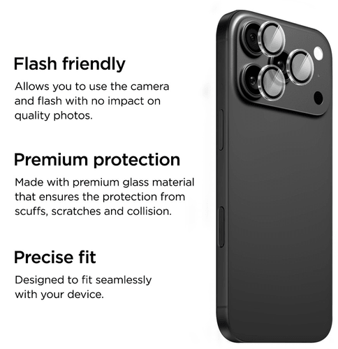 Eiger iPhone 17 Pro/17 Pro Max Mountain Glas Camera Ring Protector