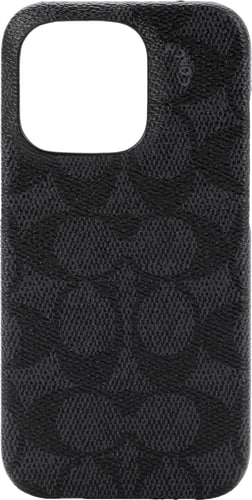 Coach iPhone 14 Pro Backcover Signature black