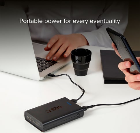 SBS Power Bank USB C/A/micro 20000 mAh black