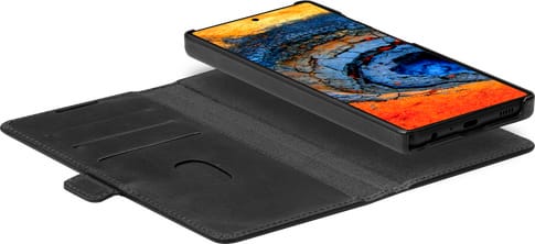 dbramante1928 Galaxy S25 Ultra Lynge Bookcover Black