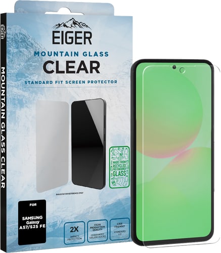 Eiger Galaxy A57/S25 FE Clear Glass Screen Protector