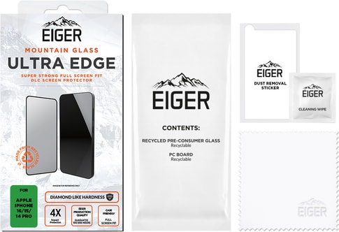 Eiger iPhone 16/15/14 Pro Ultra Edge Mountain Screen Protector