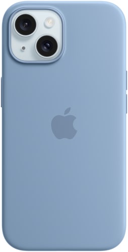 Apple iPhone 15 Silicone Case with MagSafe Winter Blue
