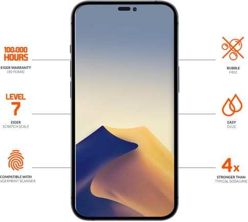Eiger iPhone 14 Pro Max Standard Fit Ultra Glass