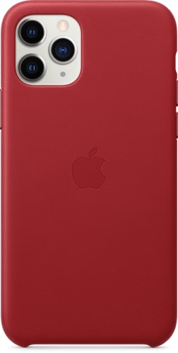 Apple iPhone 11 Pro Leather Backcover red
