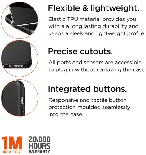 Eiger iPhone 15 TPU Grip Backcover Black (b2b)