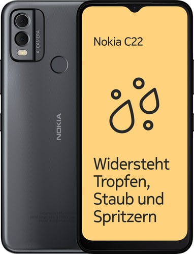Nokia C22 64GB Charcoal Dual-SIM