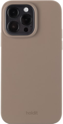Holdit iPhone 15 Pro Max Silicone Backcover Mocha Brown