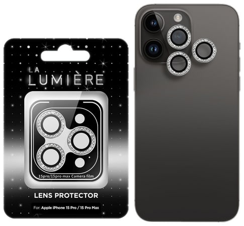 La Lumière iPhone 15 Pro/15 Pro Max Camera Protector Silver