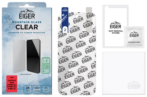 Eiger Pixel 11 Pro XL/10 Pro XL/9 Pro XL Clear Glass Screen