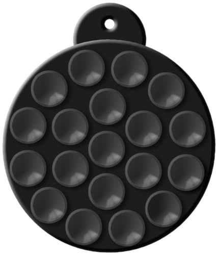 ITSTYLE Magnetic Silicone Suction Pad Holder Black