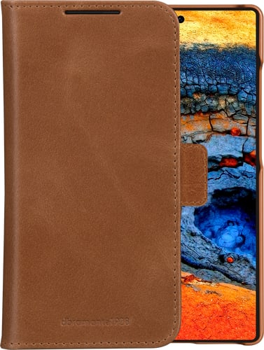 dbramante1928 Galaxy S25 Ultra Lynge Bookcover Tan